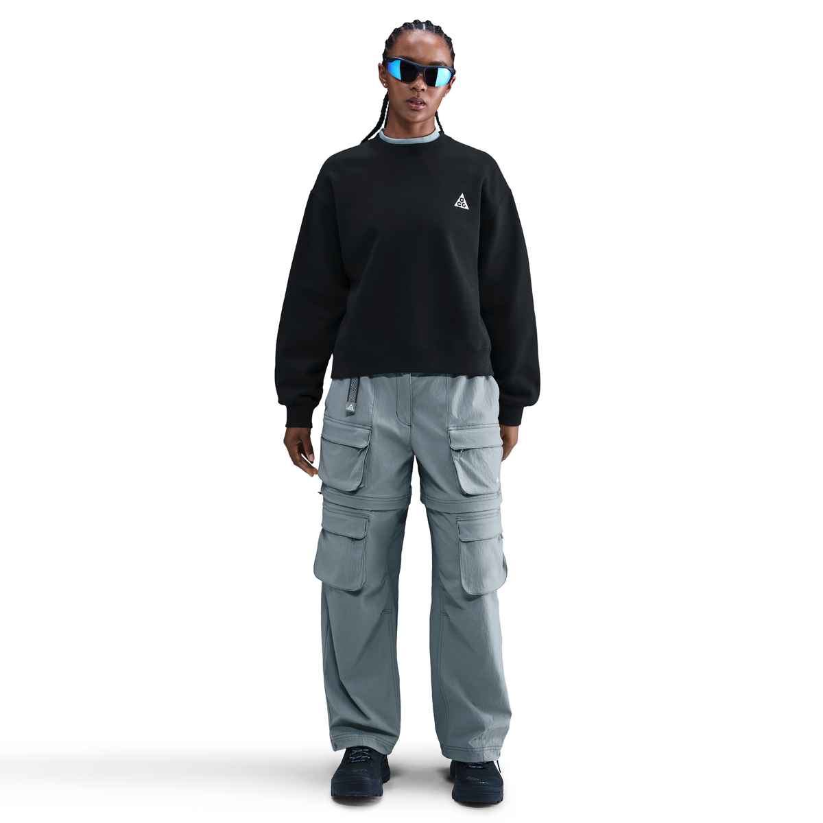 "Tuff Fleece"Women's Therma-FIT Crew-Neck Sweatshirt
